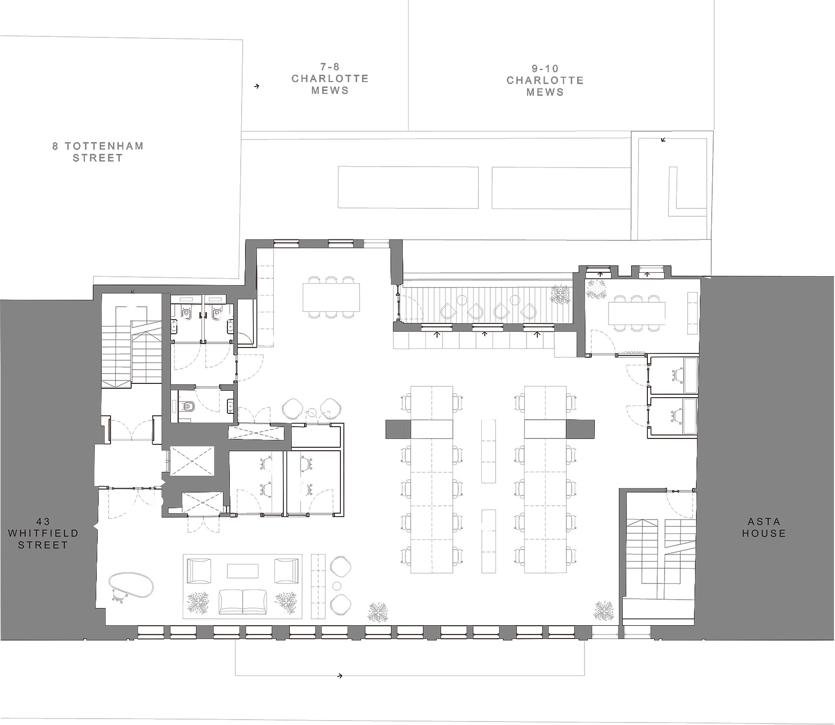 伦敦 Whitfield 街 45 号办公楼翻新丨英国伦敦丨dMFK Architects-49