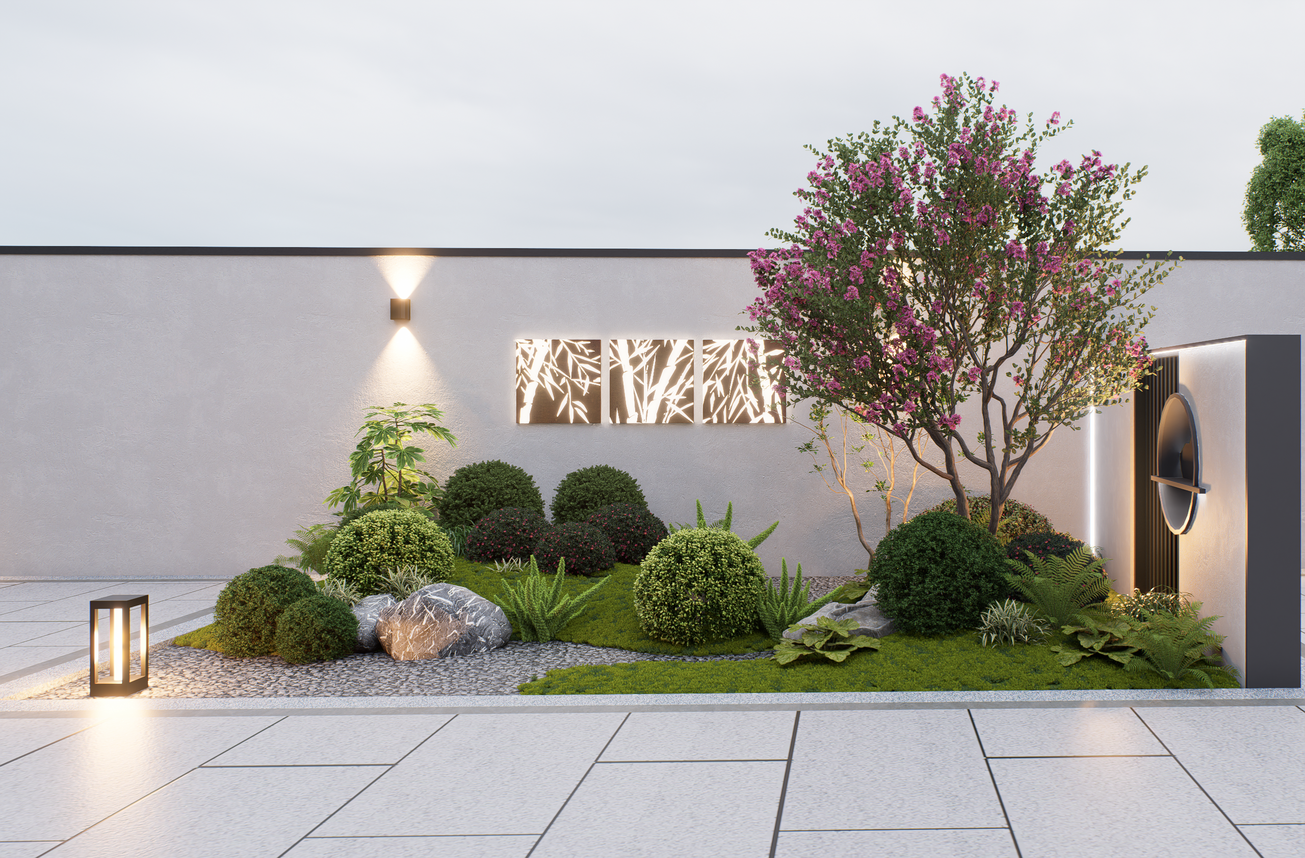 新中式景观庭院-2