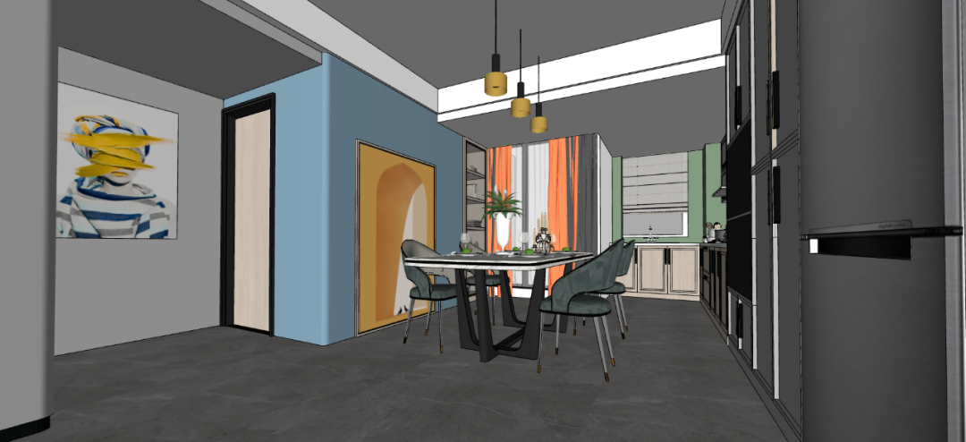 90㎡现代极简鑫利家园，Kaws 新家的空间艺术-44