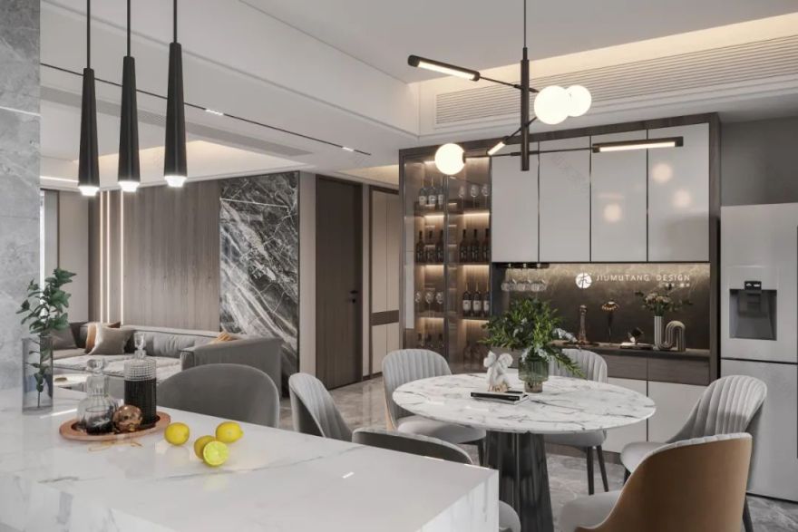 潮州海博熙泰四期现代简约家居设计丨中国潮州丨潮州市玖木堂装饰设计有限公司-15