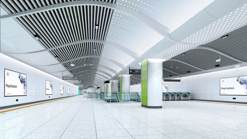 深圳地铁6号线站厅装修艺术空间设计-21