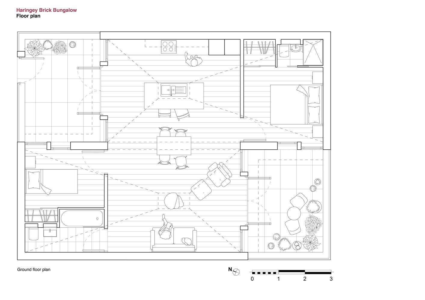 北伦敦哈林盖砖石别墅丨英国伦敦丨Satish Jassal Architects-5