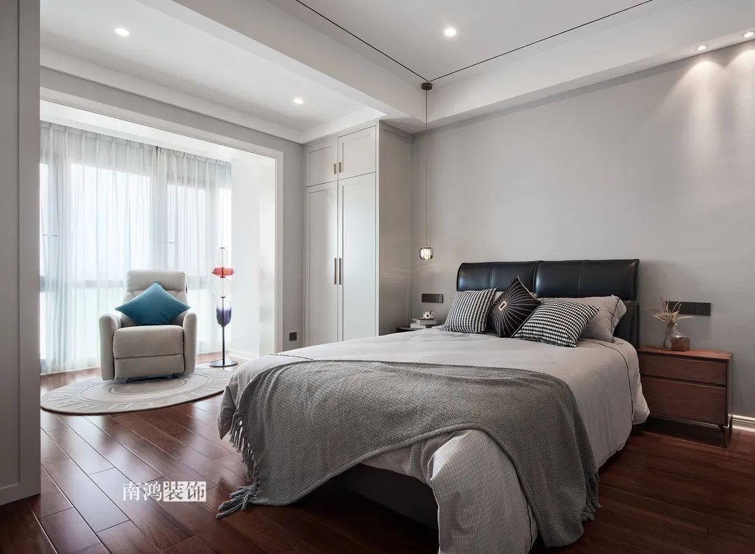 胡桃木风情 · 现代风格三室两厅设计丨浙江南鸿装饰-62