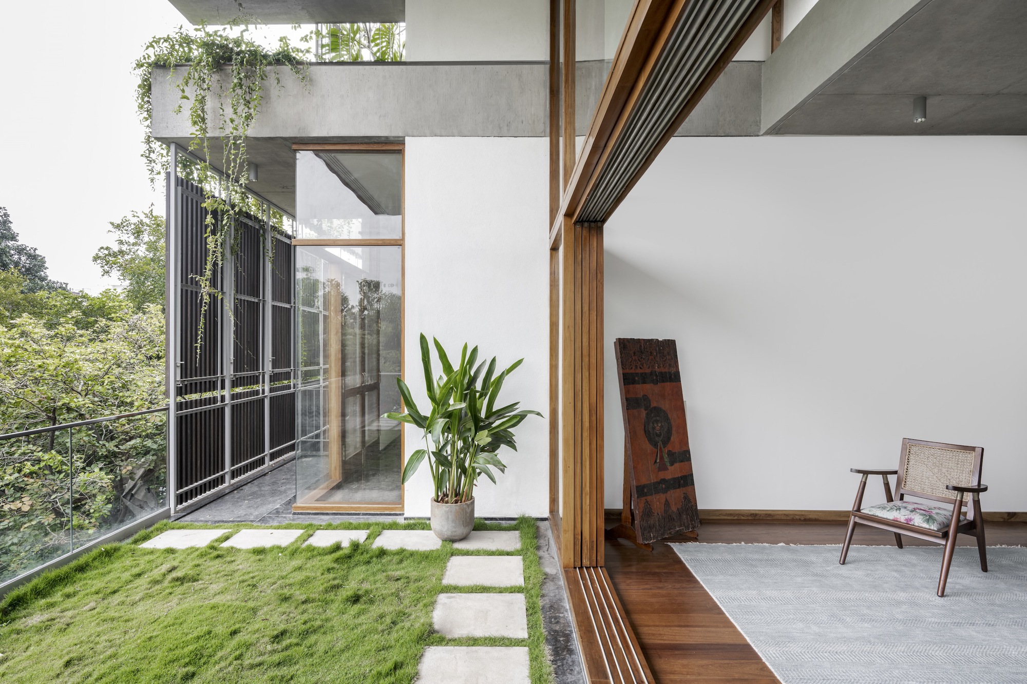 公园旁的房屋丨印度班加罗尔丨STUDIO MOTLEY-25