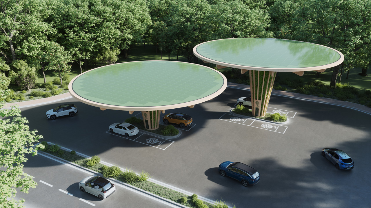 HydrogenForest · 生态可持续氢燃料补给站丨意大利丨Giancarlo Zema Design Group-4