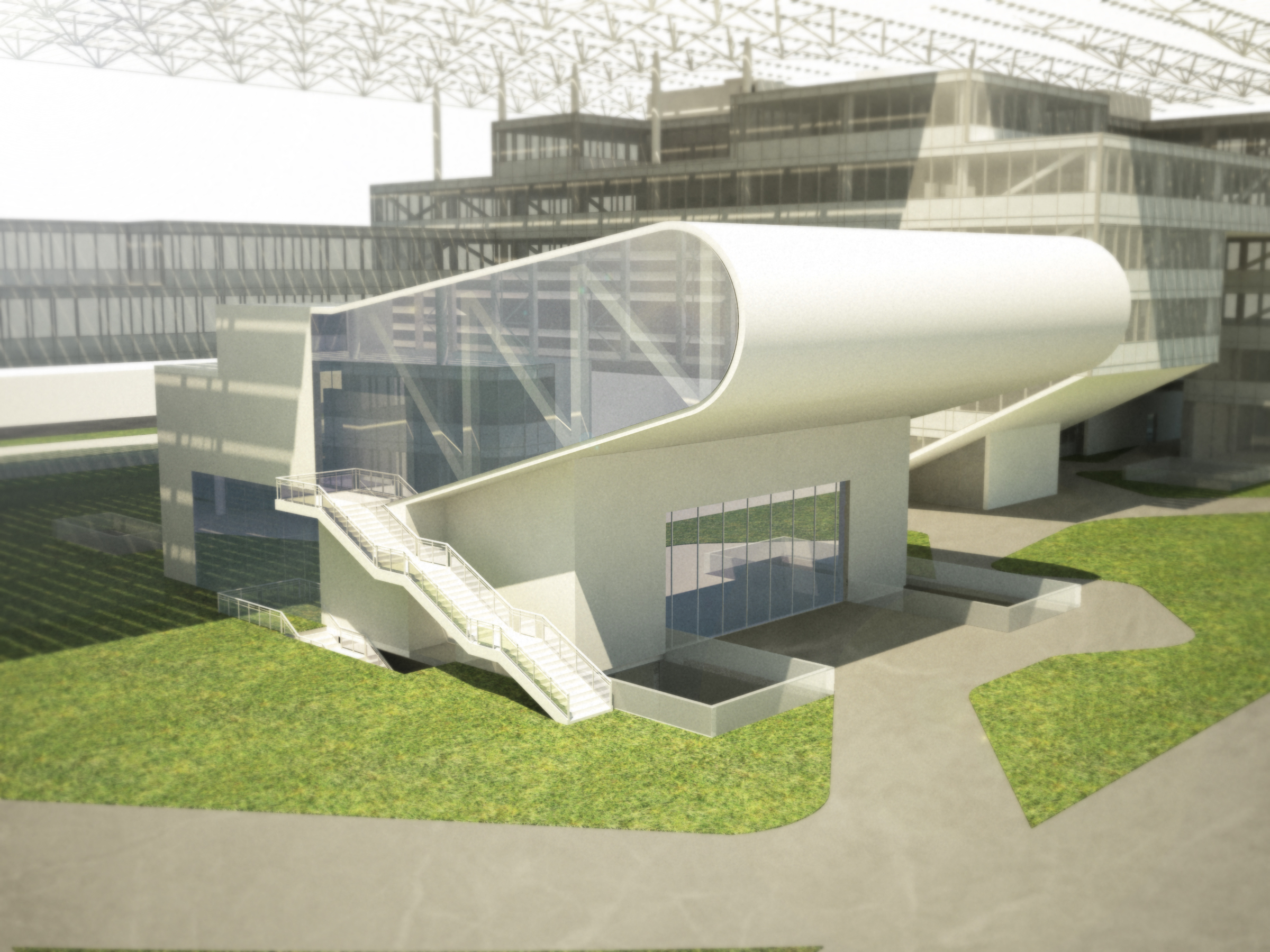 绿色雕塑双塔 · 农村电力公司总部-21