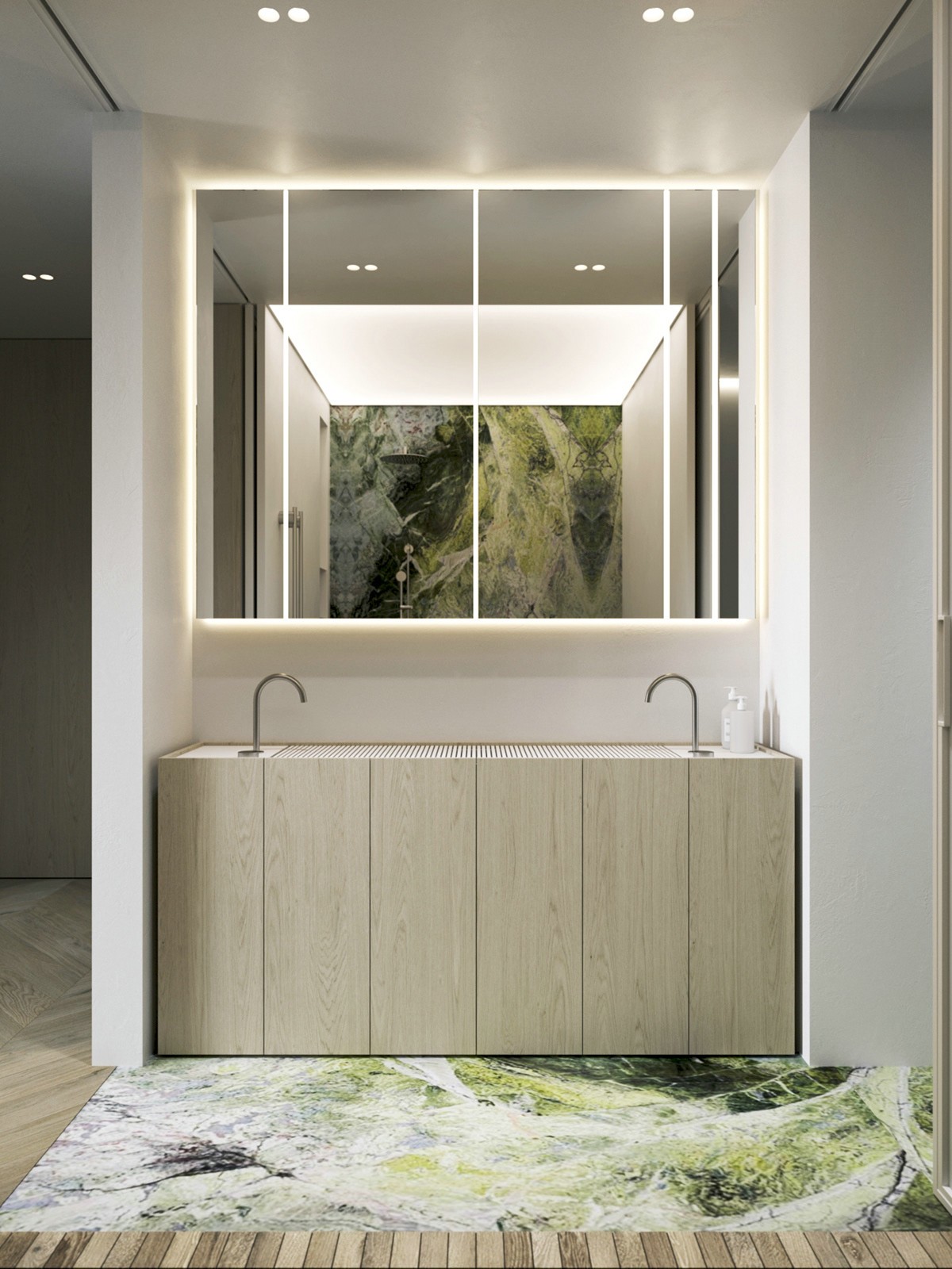 212㎡ 浅色系营造出自然柔和的氛围-15