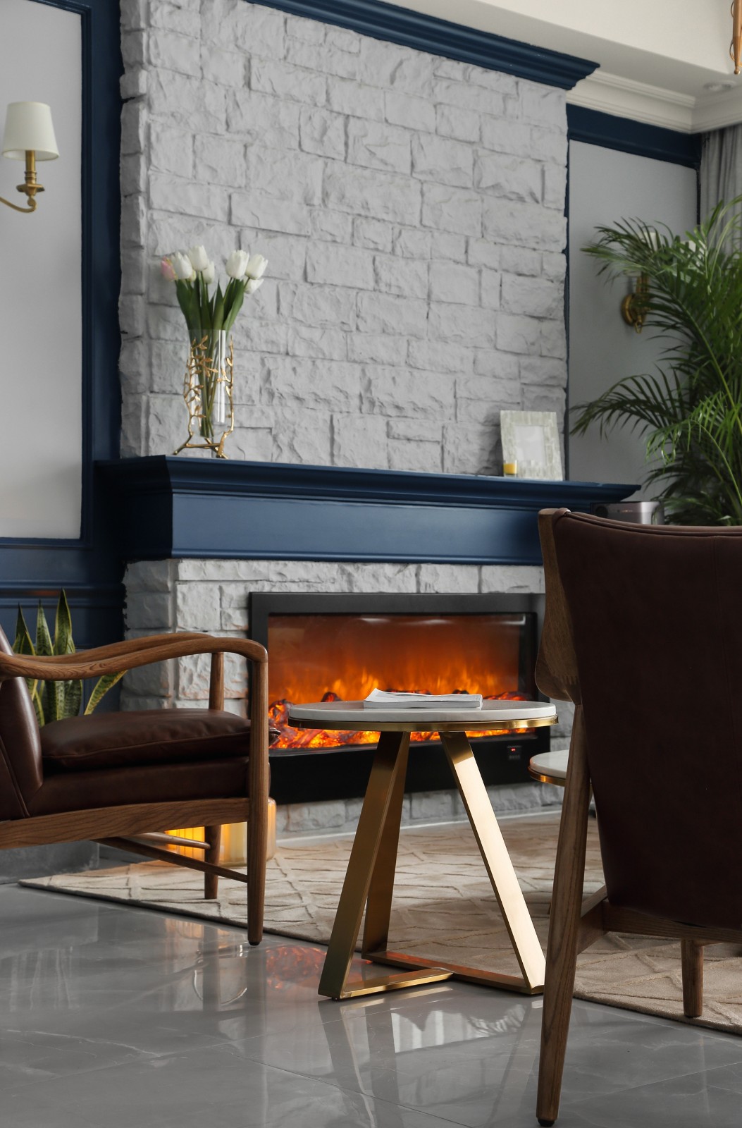 清羽设计 · 成都 178㎡优雅灰蓝家居,打造舒缓港湾氛围-29