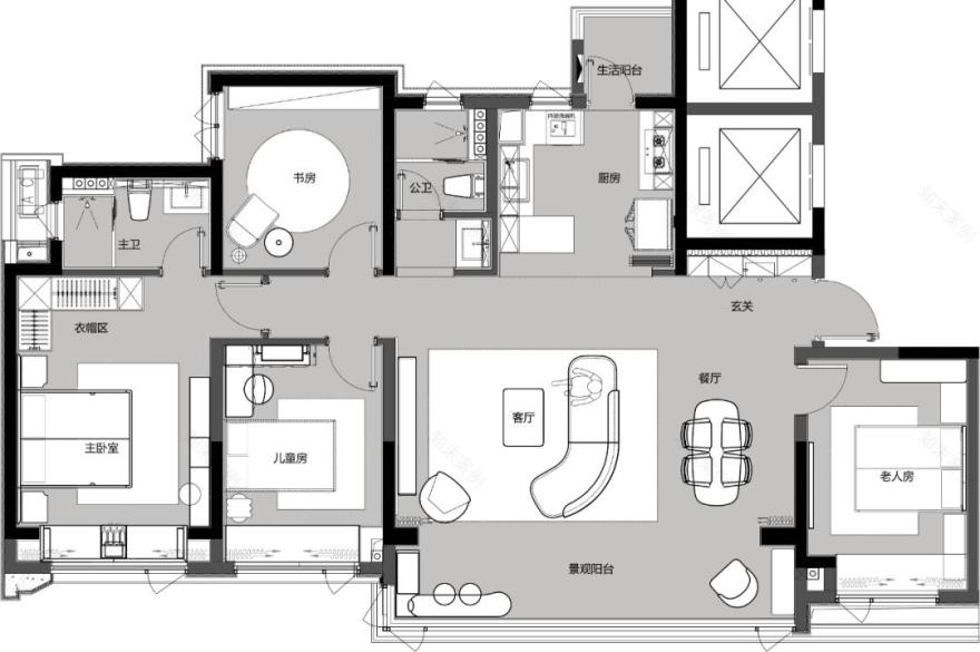 成都中海天府里天际二期样板间设计丨中国成都丨北京山禾金缘艺术设计股份有限公司-89