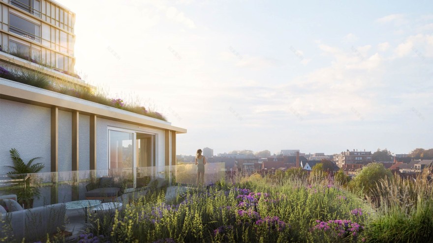 Roelevard Roeselare · 绿色峡谷中的城市更新丨B2Ai architects-12