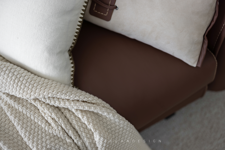 复古蓝红拼接法式美居丨晓安设计-28