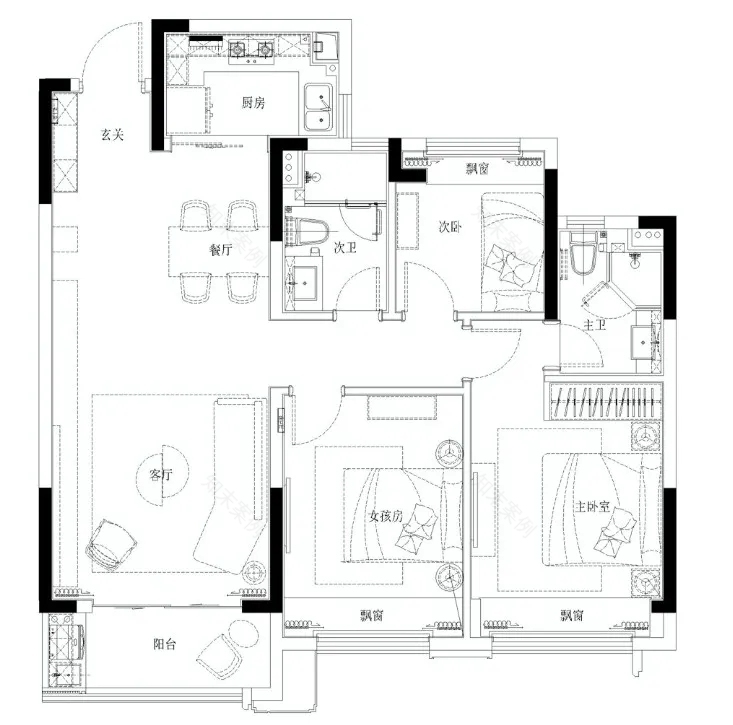 金地商置 · 杭州悦风华精装样板间-30