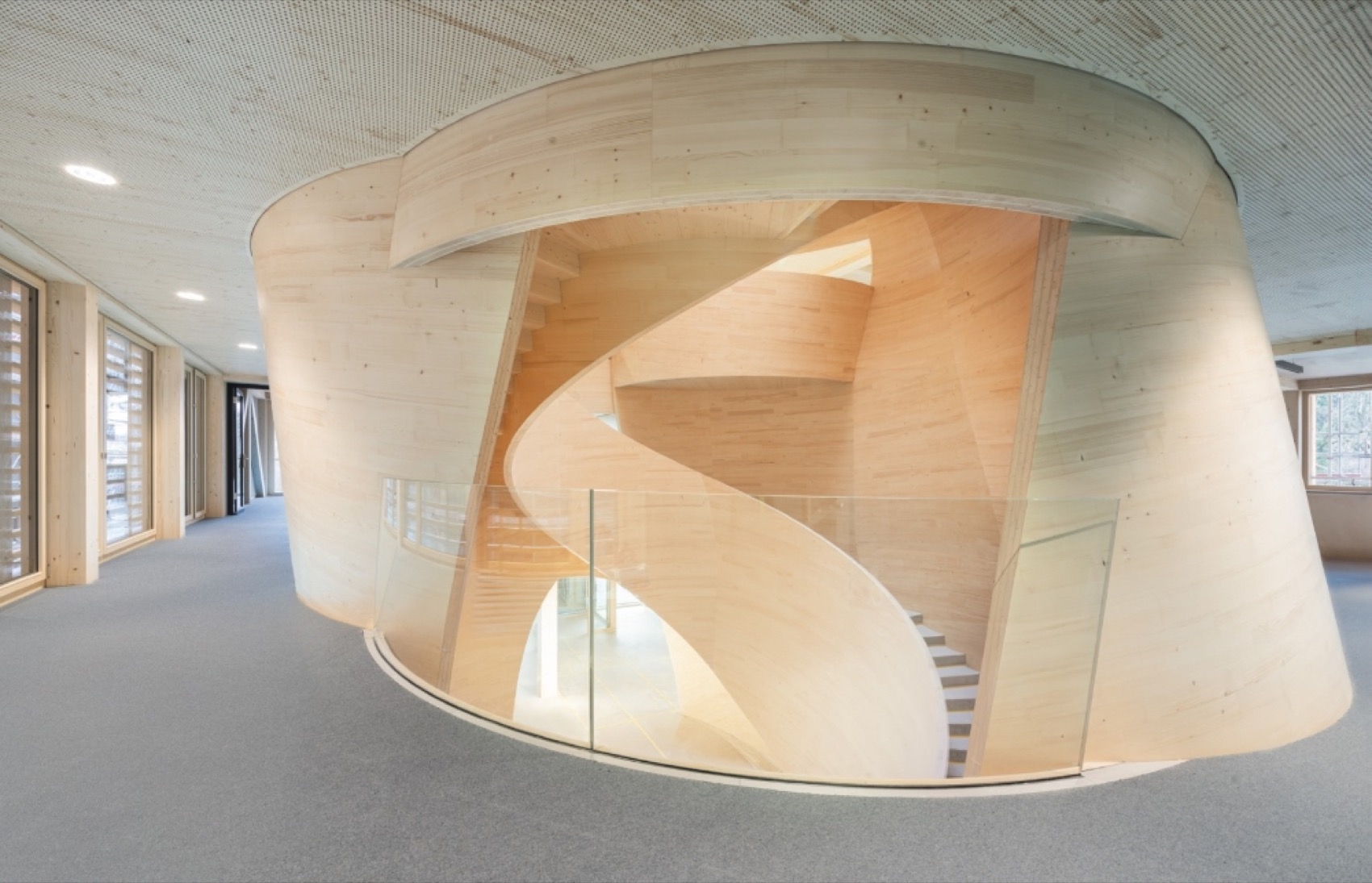 Blumer Lehmann总部中庭丨斯图加特大学计算设计与建造研究所,K&L Architekten事务所-22