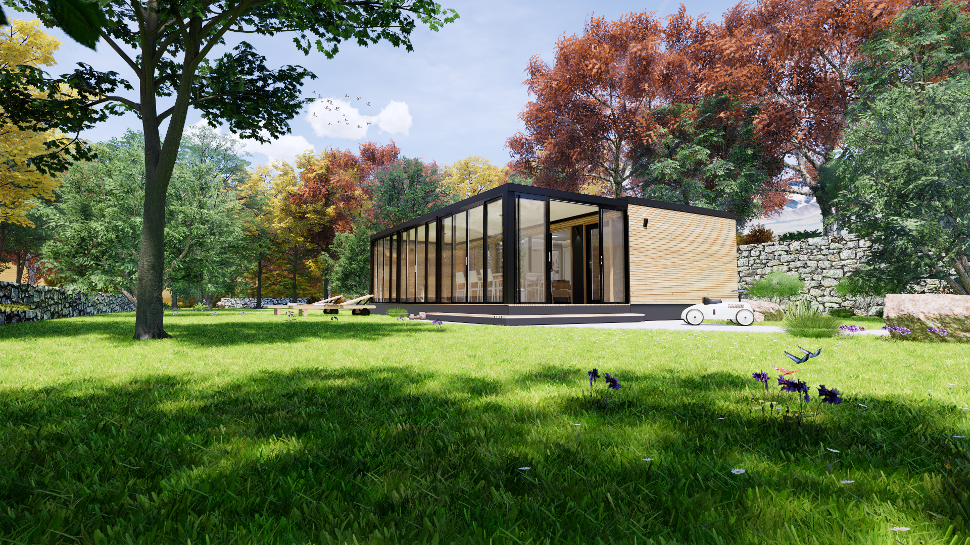 Mobilna/ Počitniška-Stanovanjska Hiška z Zimskim Vrtom-2