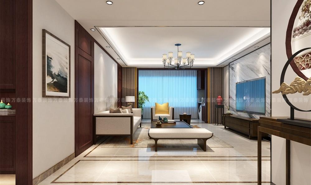 万泰装饰漫山天麓麓府新中式装修设计-8