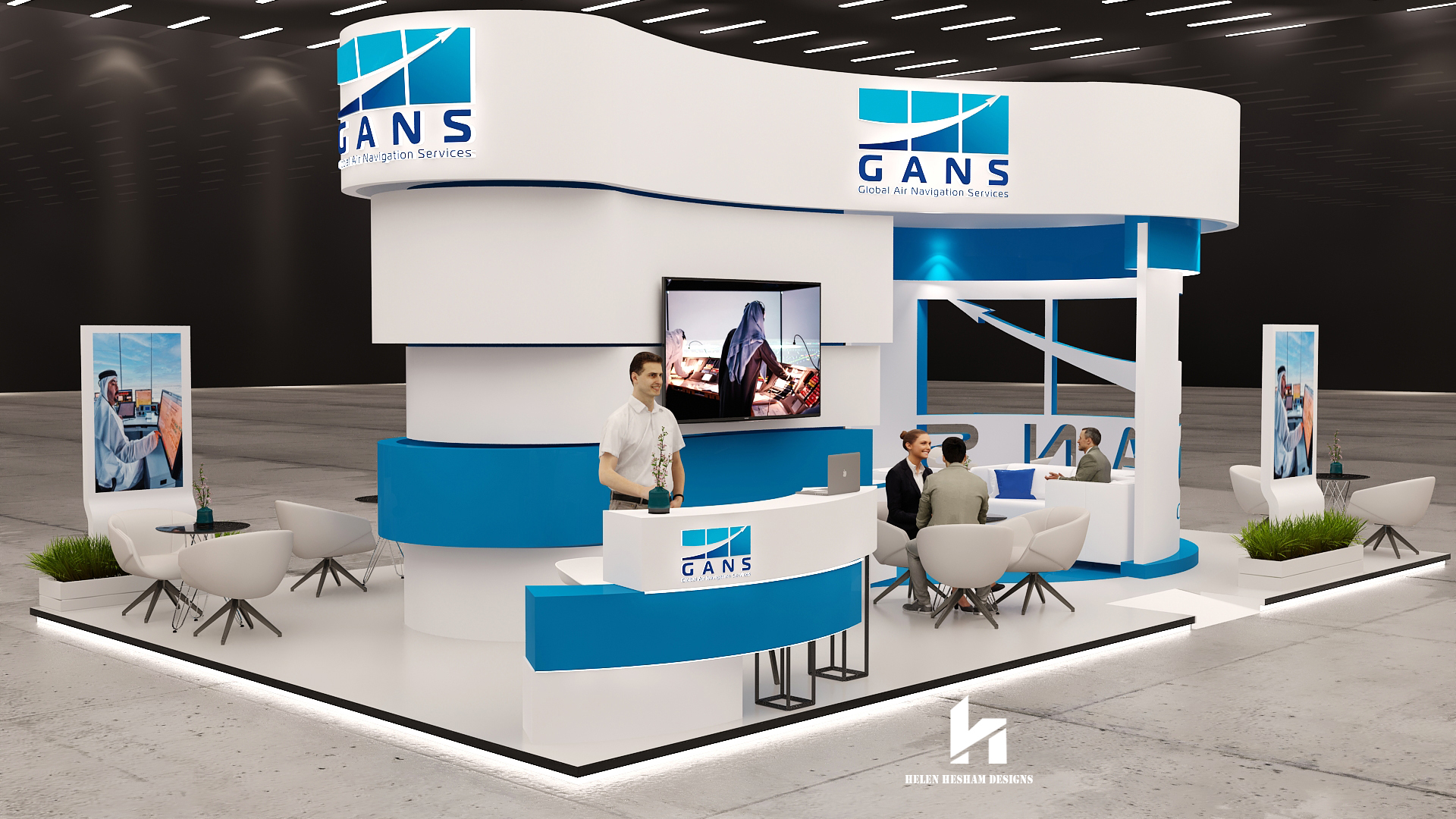 GANS Stand Global Air Navigation Services-2