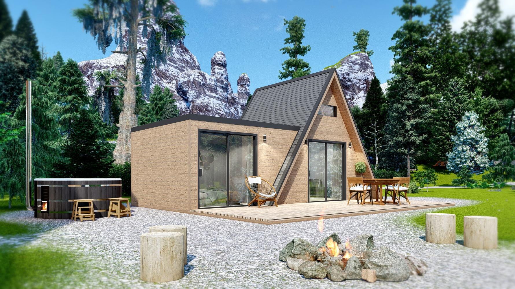 A frame house A34 .. 34m2-15