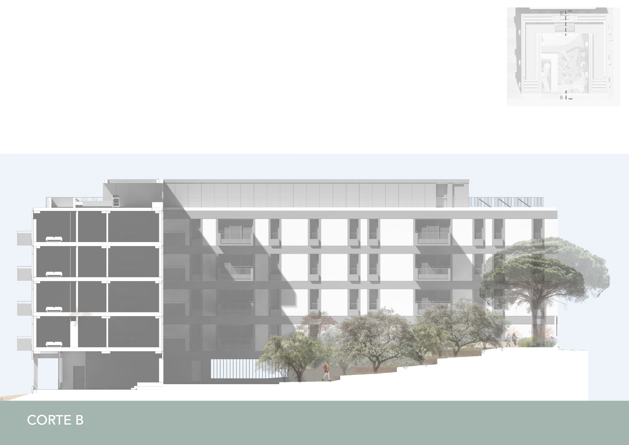 Preliminary design for residential complex in Sintra-4
