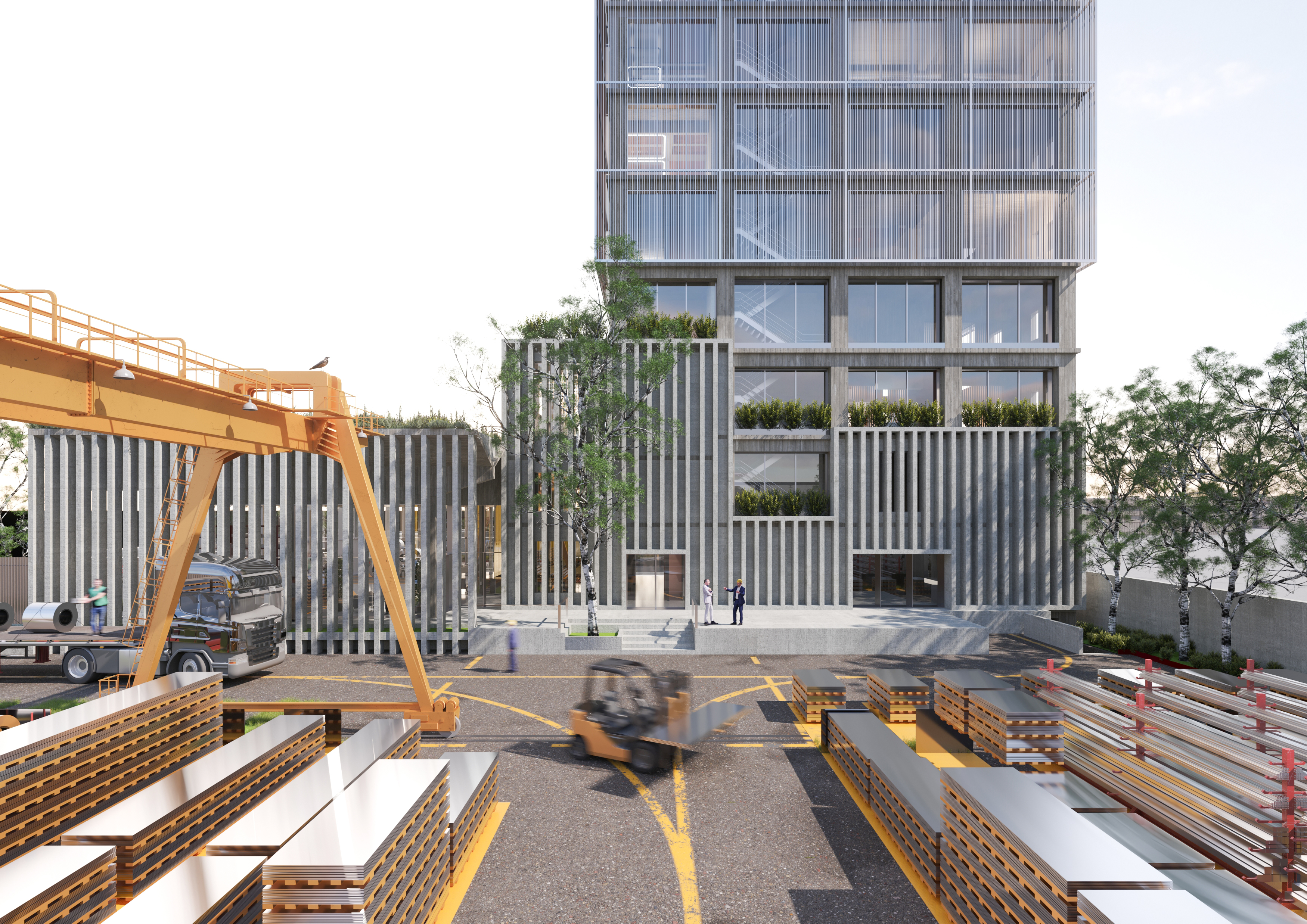 瑞士 50 年历史仓库重塑丨Ashrafi & Zad Design-9