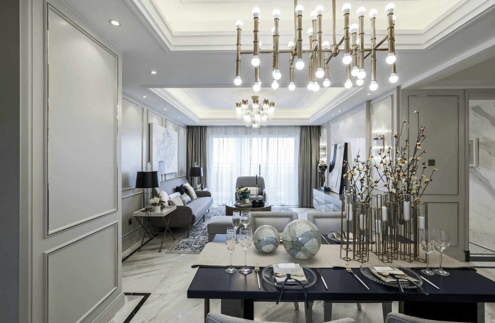 135㎡绵阳中央公园·紫云府法式样板房-5