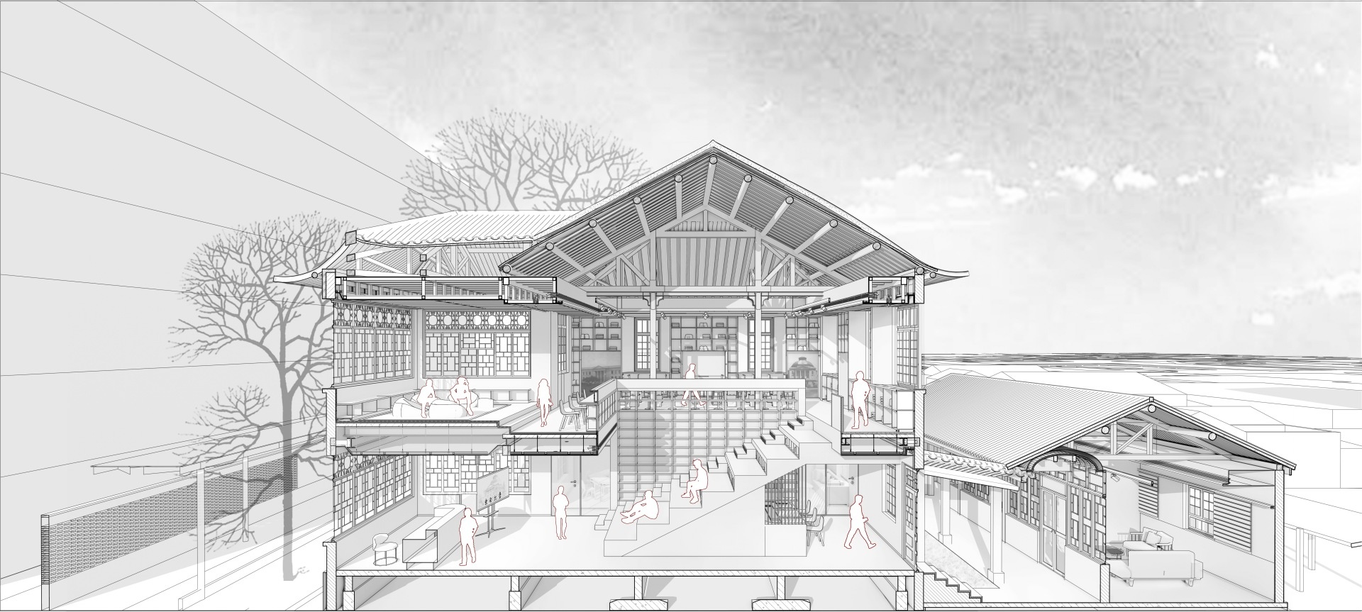 东南大学沙塘园梅庵书院丨李竹,杨梓轩,东南大学建筑设计研究院有限公司综合五院-57