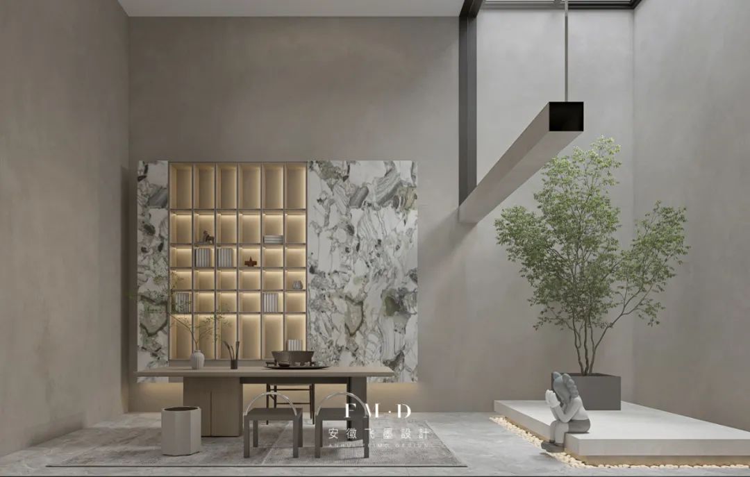 公园里地复式现代轻奢家居设计丨中国合肥丨安徽飞墨设计-51