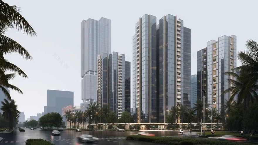 中粮·铂悦壹号,豪宅外立面公建化设计典范!CBS中筑幕墙签约三亚中粮·铂悦壹号项目-4