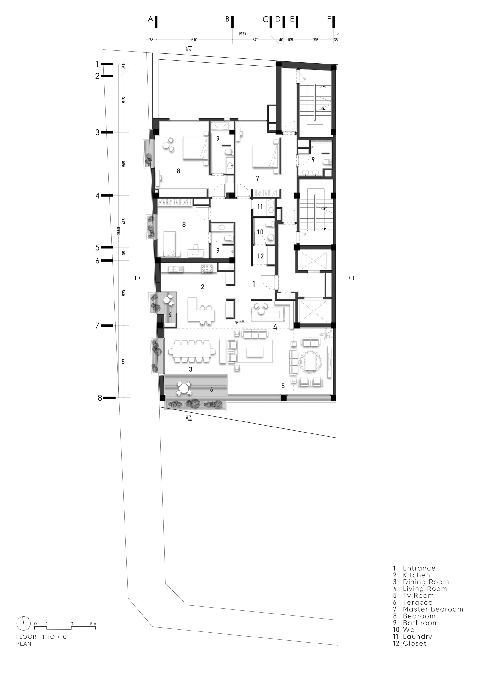 Persica 住宅大楼丨伊朗德黑兰丨Boozhgan Studio-20