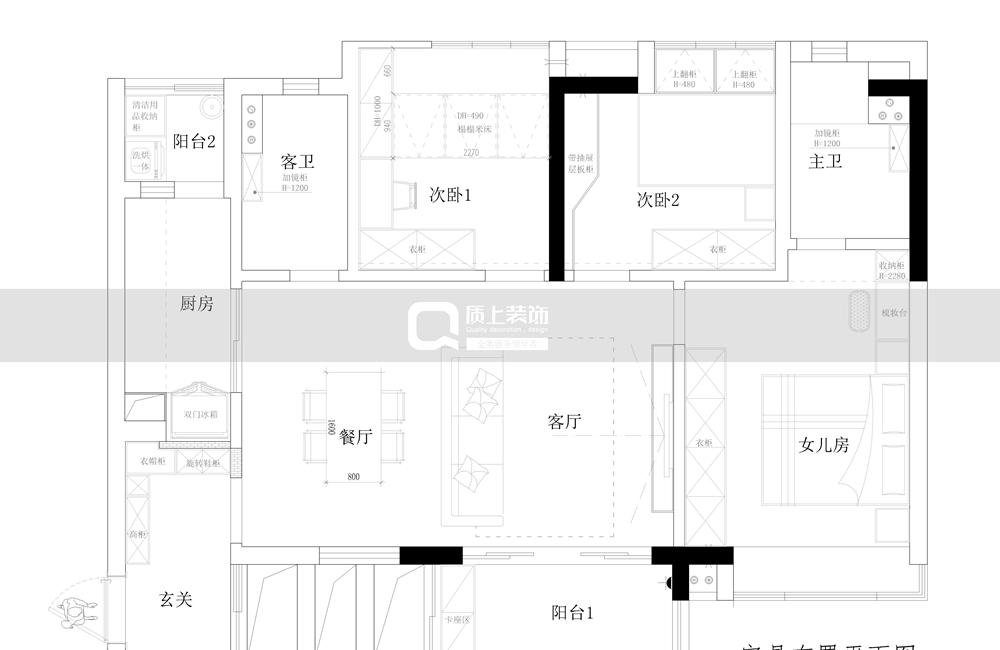 归家温馨,理性空间的艺术重塑-3
