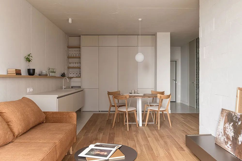 60㎡暖色质朴空间设计丨Denisenko Tatyana-7