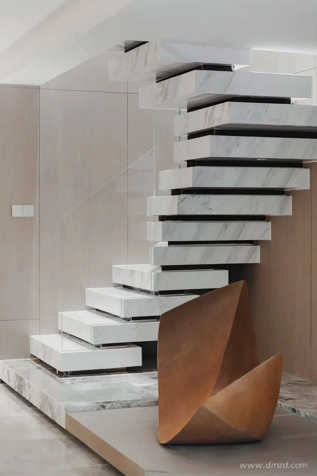 艺术无界,生活有声——烟台中海万锦洋房下叠样板间设计-32