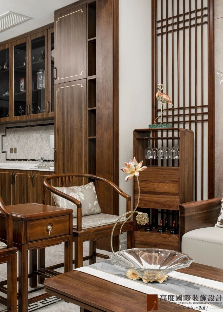 静雅新中式 · 风韵自清逸的现代家居设计丨中国武汉丨高度国际装饰设计集团武汉公司-9