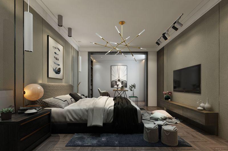 贵阳现代轻奢黑白灰别墅-71