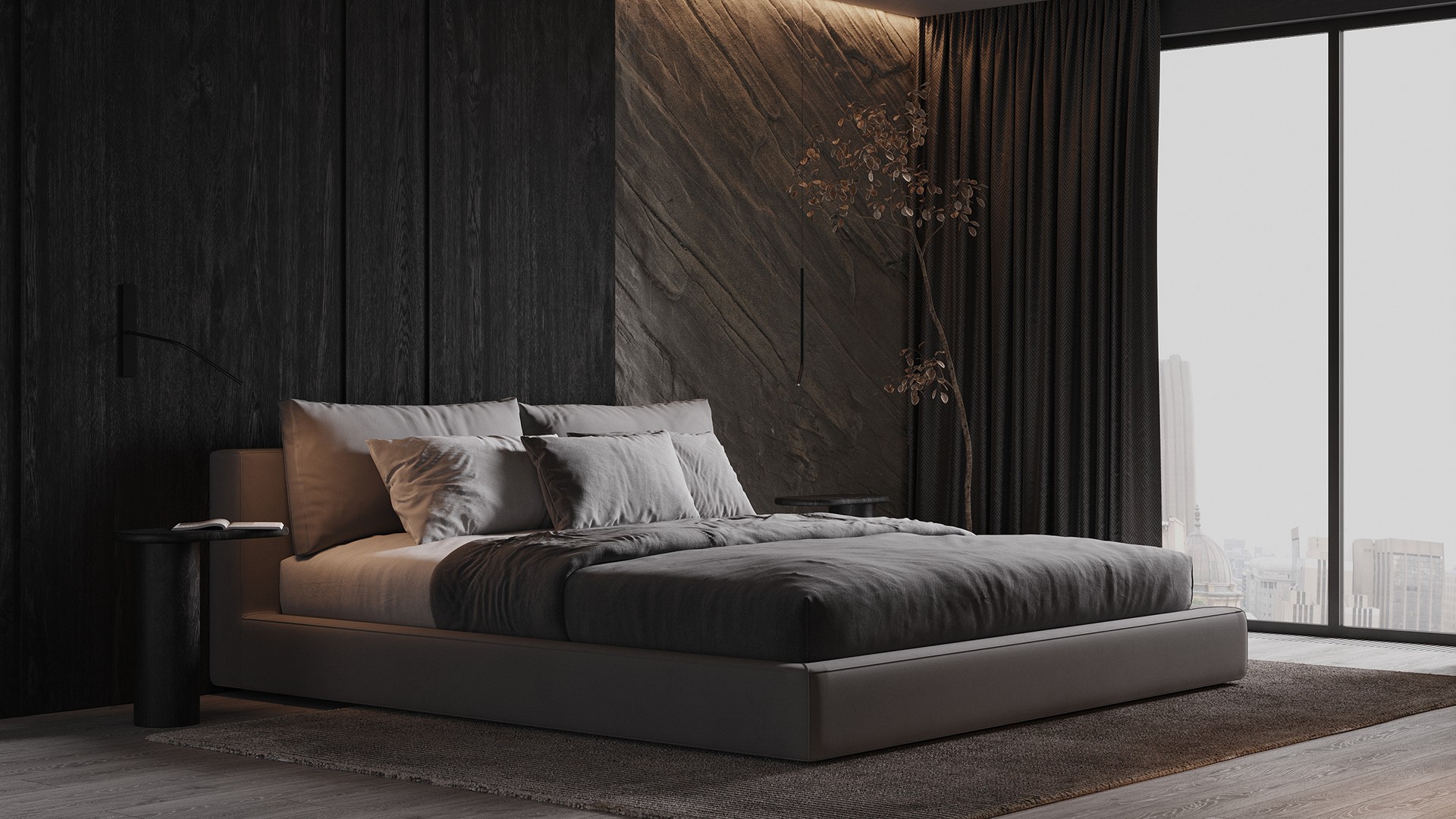 黑色系住宅设计  超酷！-11