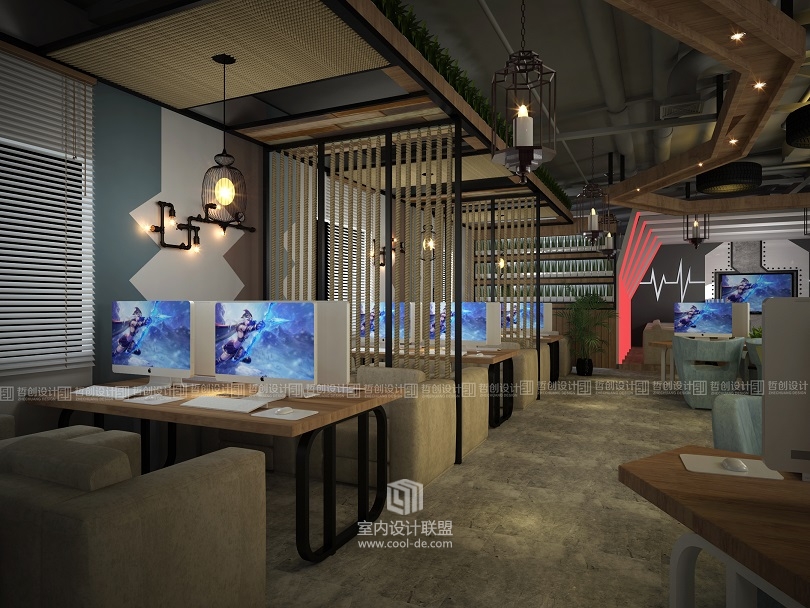 昆明专业网咖装修设计效果图分享 昆明网咖装修设计-34