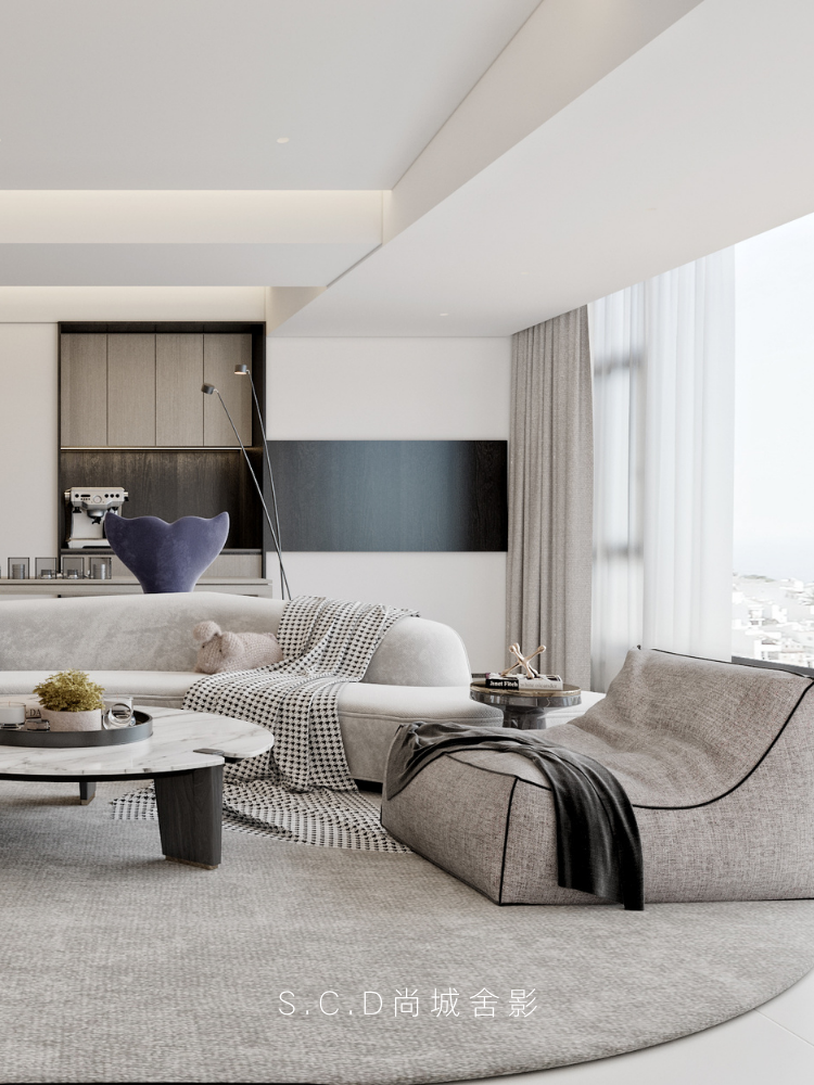 新丰·壹号院 138㎡纯白之家丨尚城舍影建筑装饰设计-0