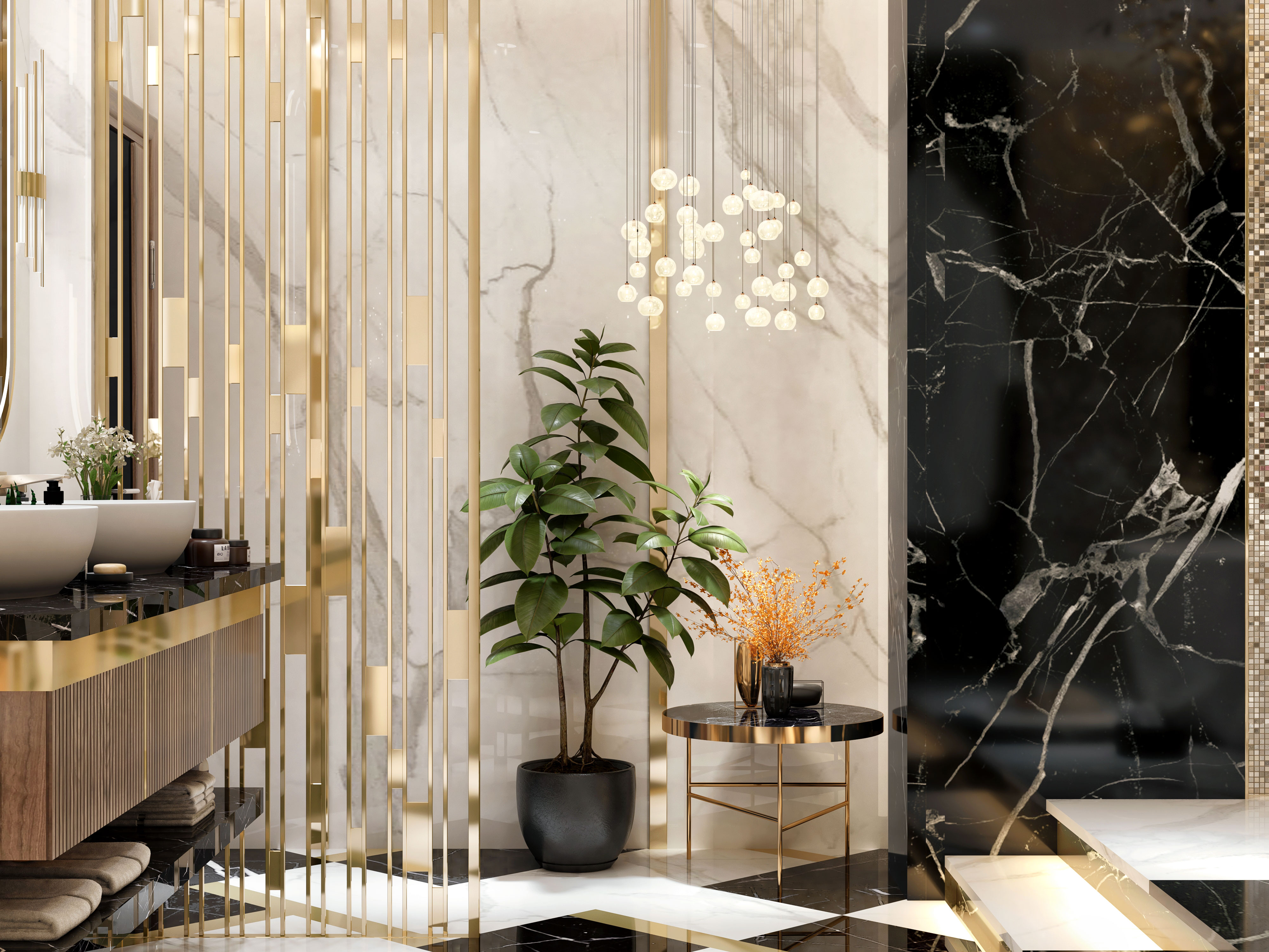 LakeView Villa| Luxury Bathroom Design-3