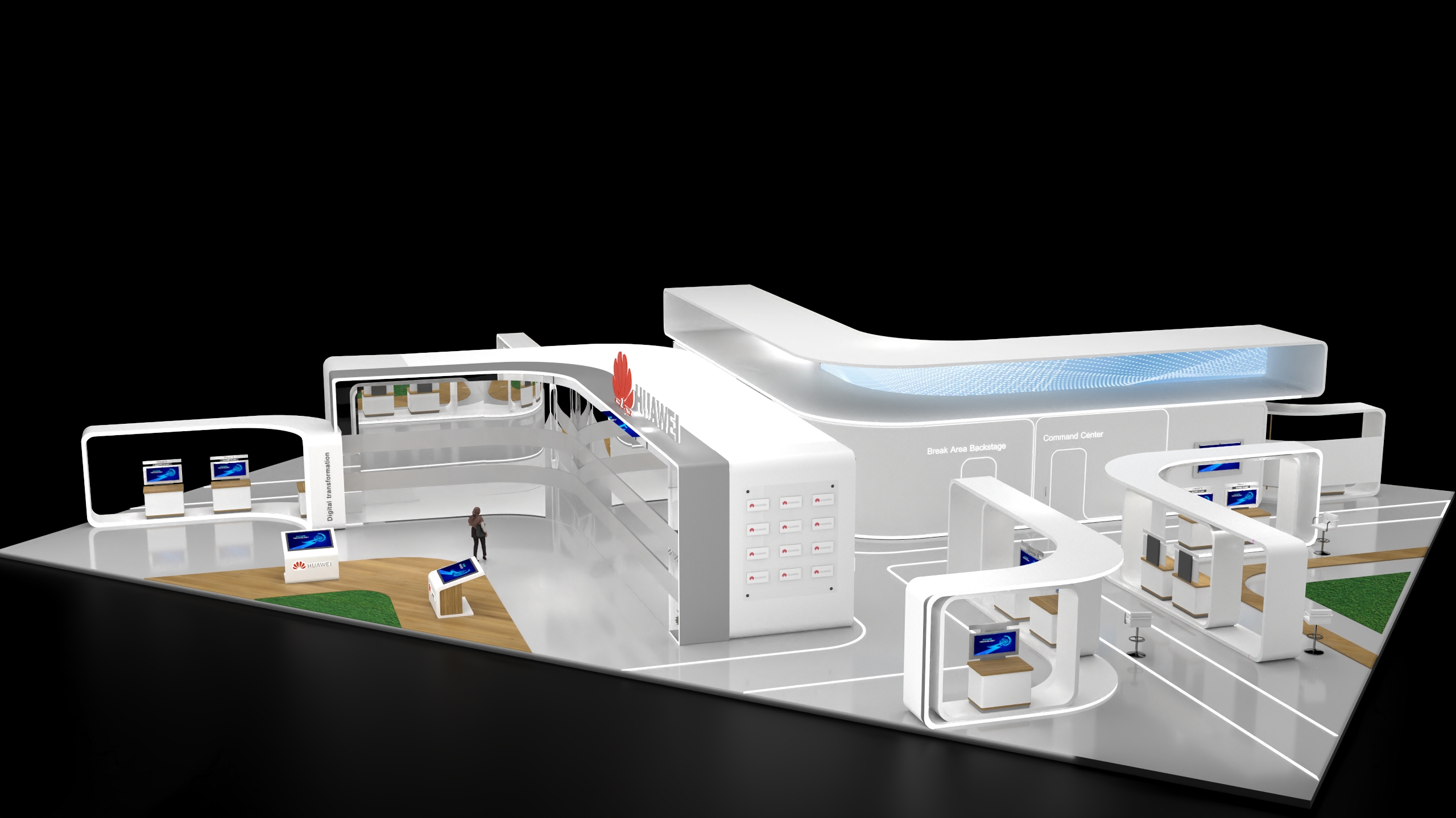 Huawei exhibition stall 展台-8