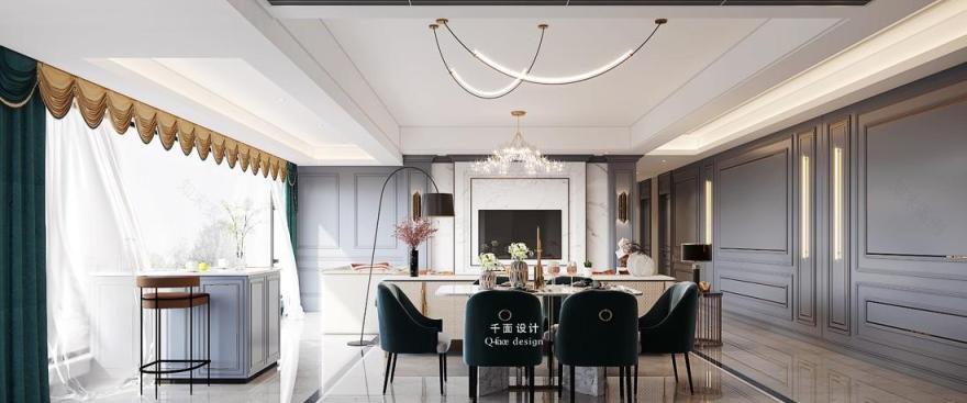 200㎡复式美式轻奢-5