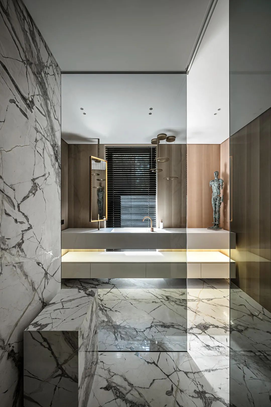 450㎡轻奢质感别墅丨YODEZEEN Architects-35