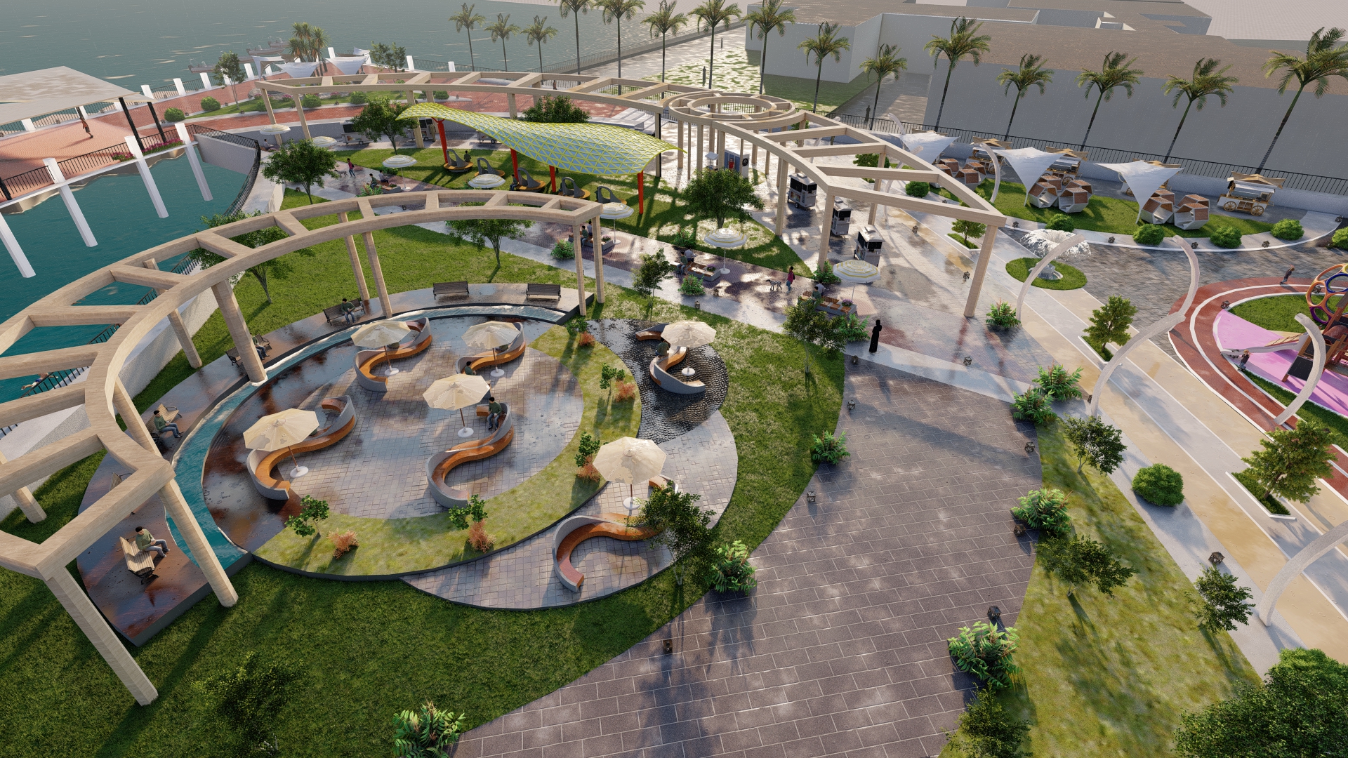 Bir Masoud Promenade development project AL - landscape-24