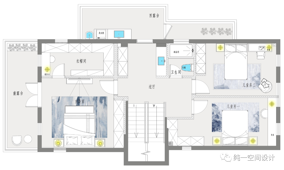 《花朝月夕》别墅设计丨中国南京丨纯一空间设计-49