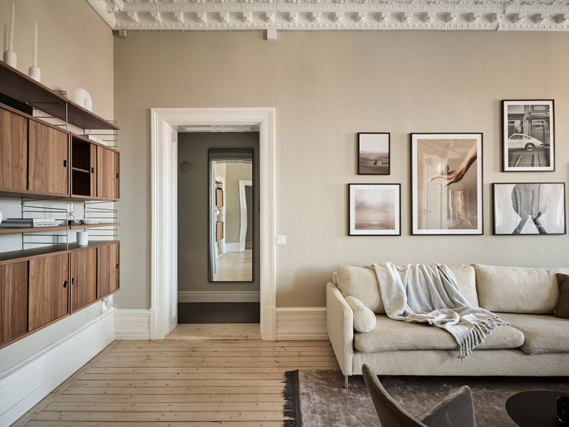 瑞典 19 世纪公寓的时尚典雅设计-21