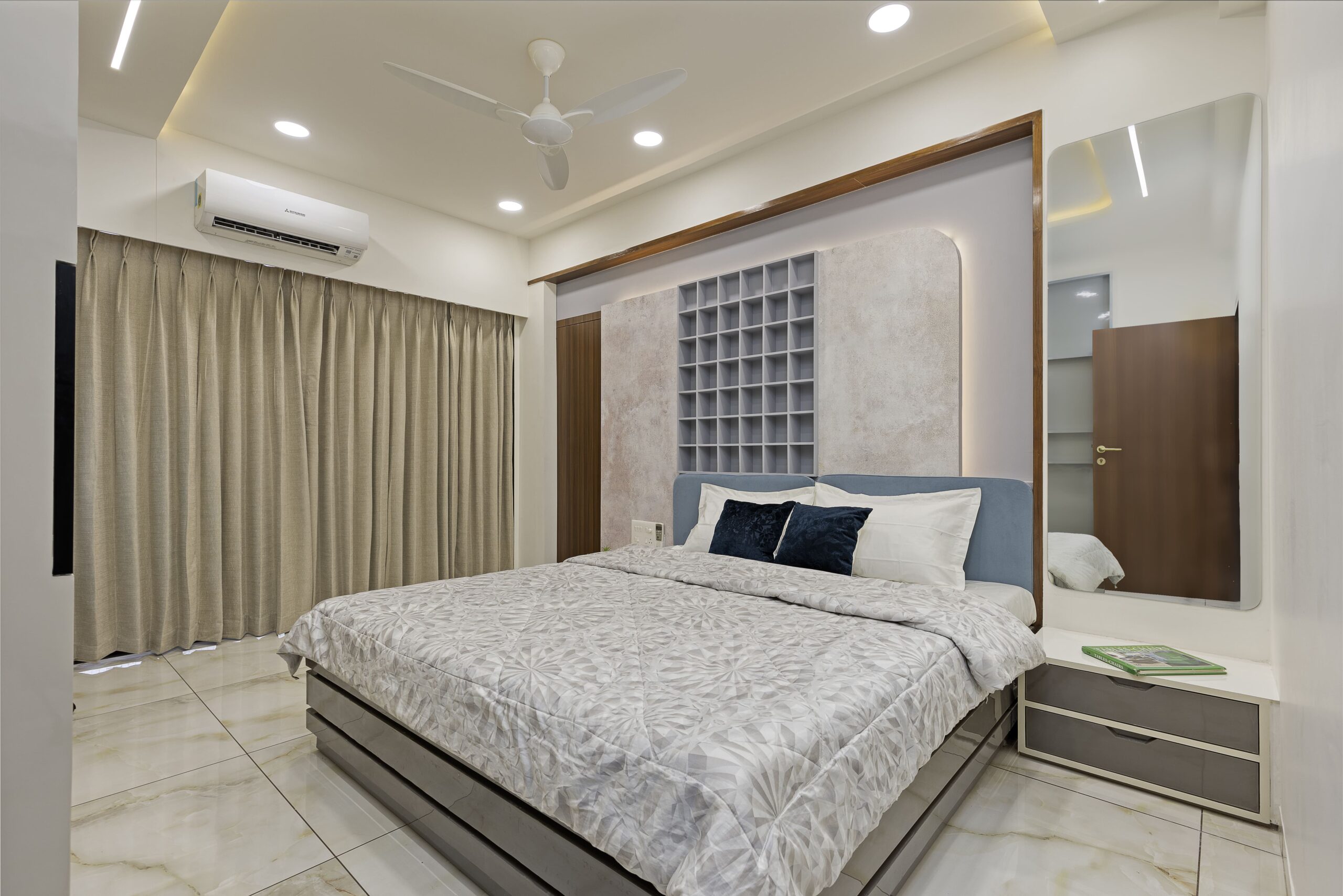 A 3 BHK 室内设计丨Montdor Interior-11