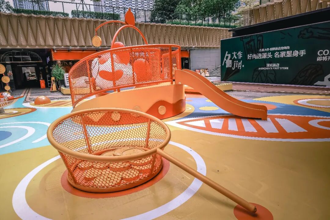 摸摸锦鲤.顽点不一样|云城万科里下沉广场改造-58