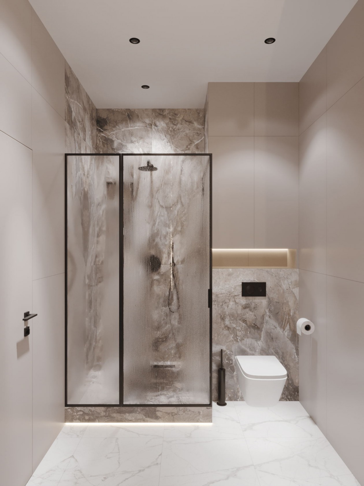 90㎡ 白色系空间设计-17