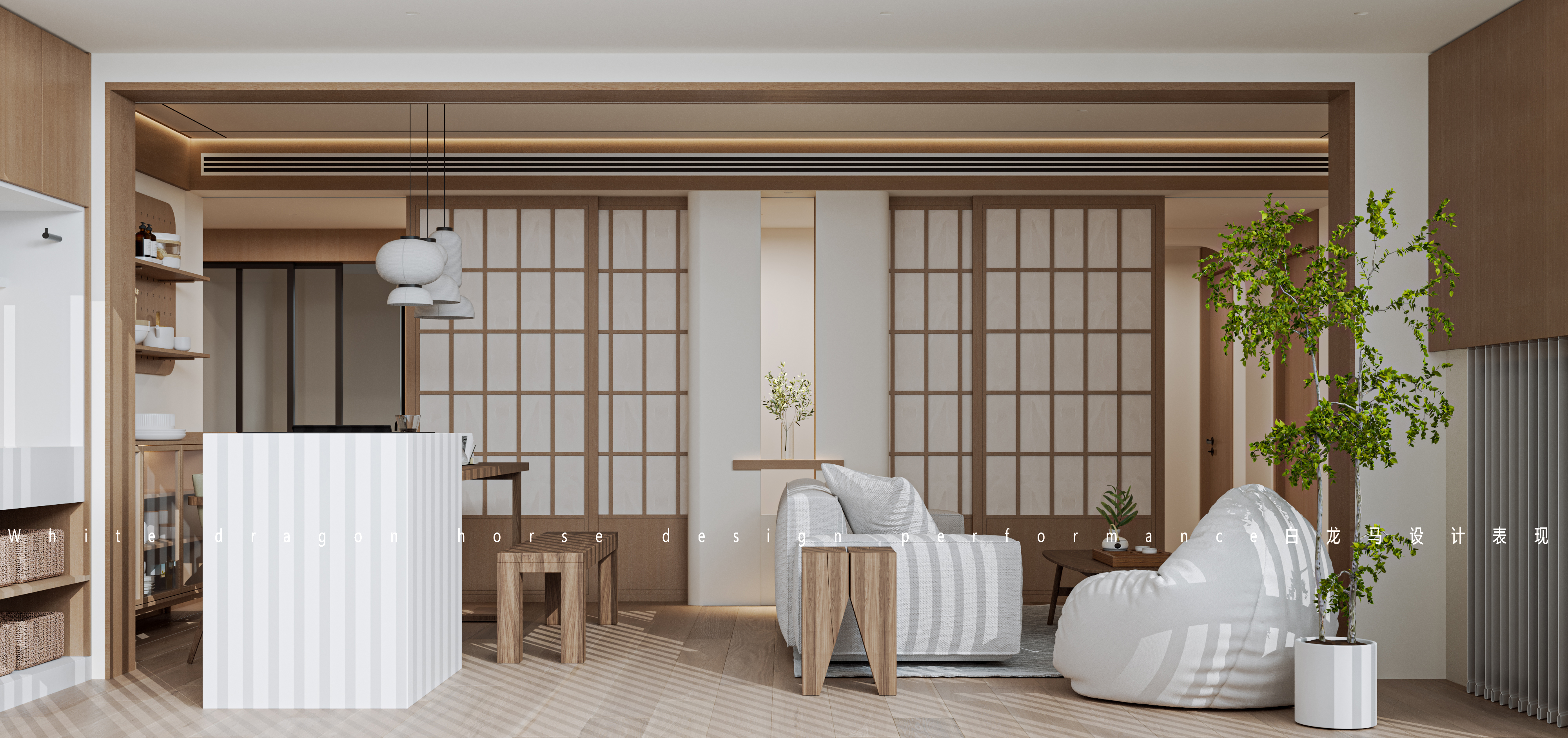 现代原木风格·白龙马效果图-7