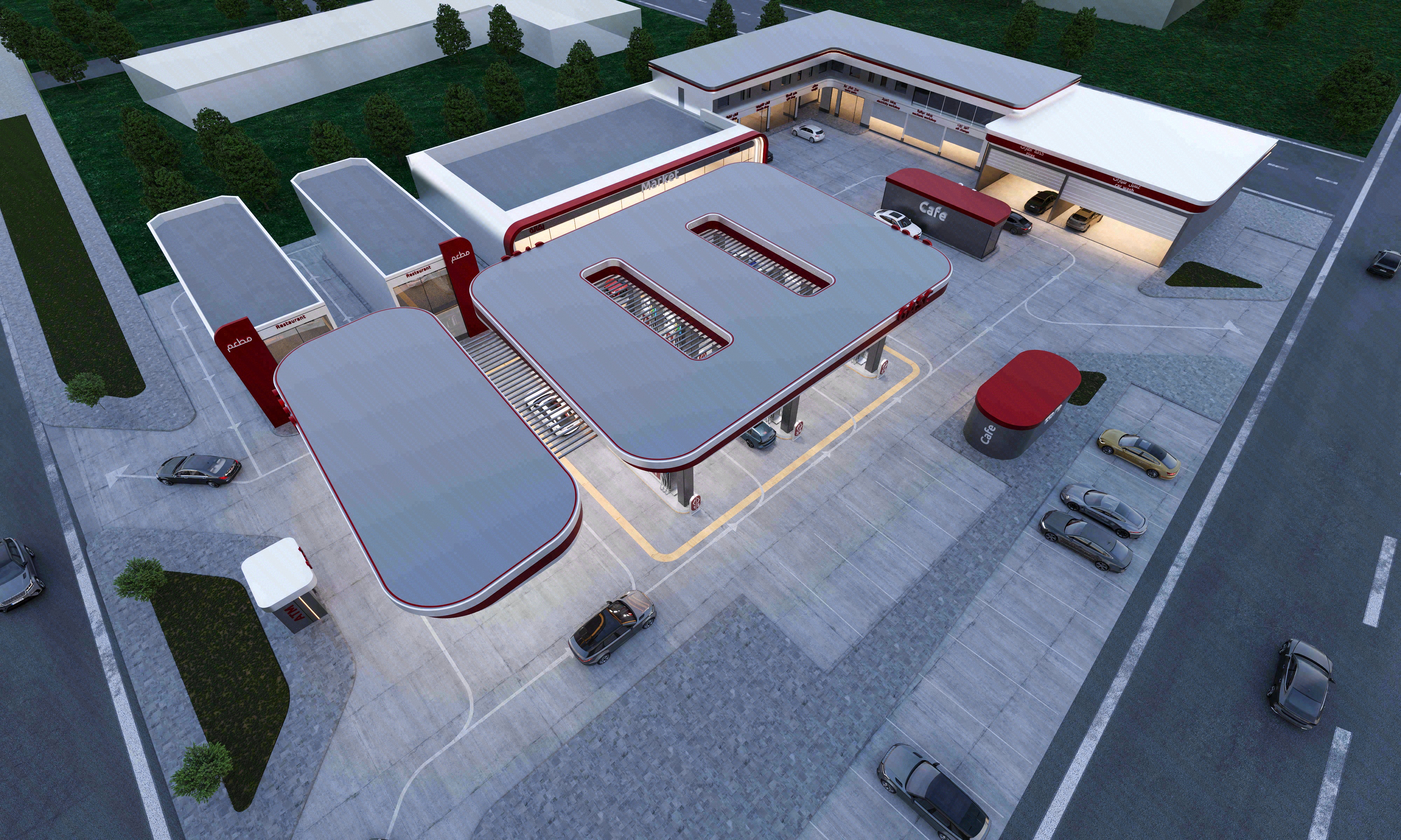 Gas station exterior design-4