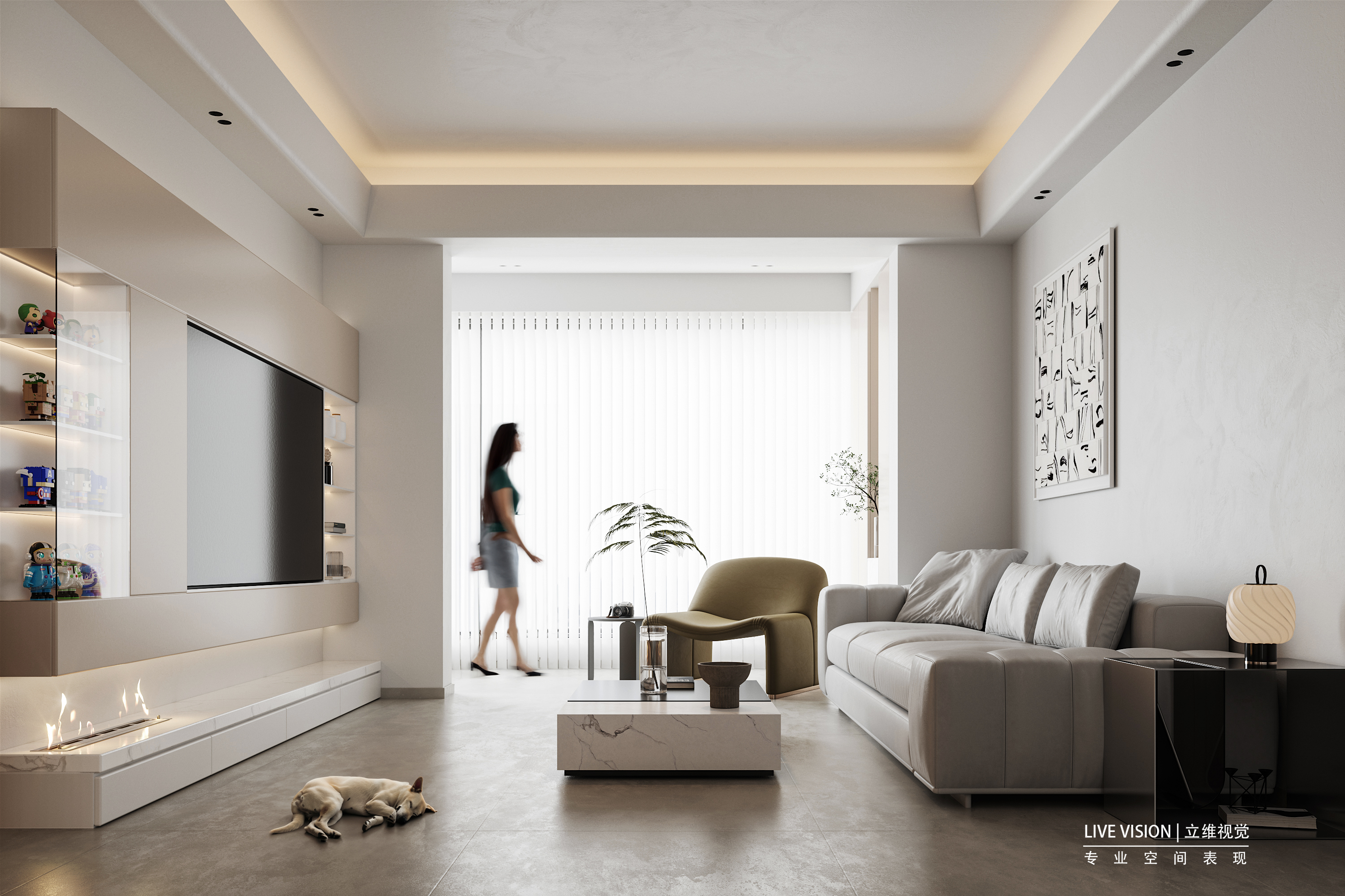 现代家居效果图表现丨品致空间规划 张朝金-2