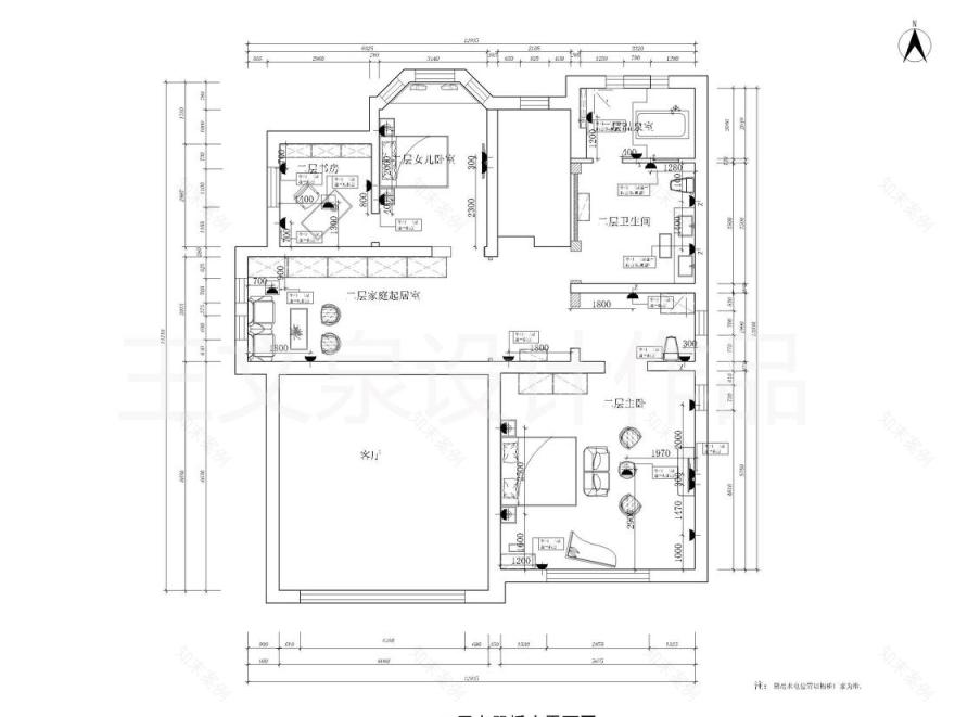 
法式欧式新中式别墅设计作品王文泉45 -12